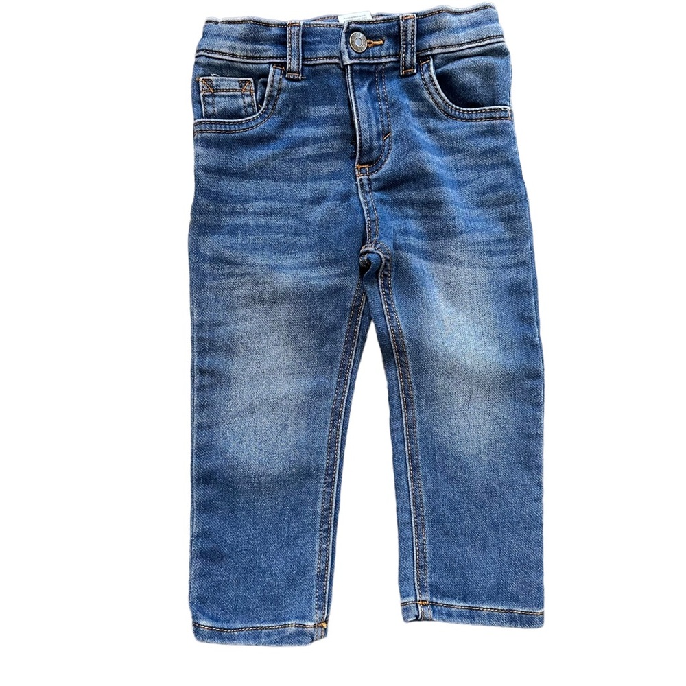 NWOT Okie Dokie Toddler Boys Adjustable Waist Straight Leg Regular Fit Jean 18mo